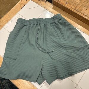 Women's Athletic Shorts in Sage Green